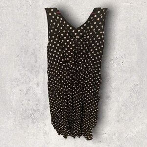 Black Dress with White Polka Dots